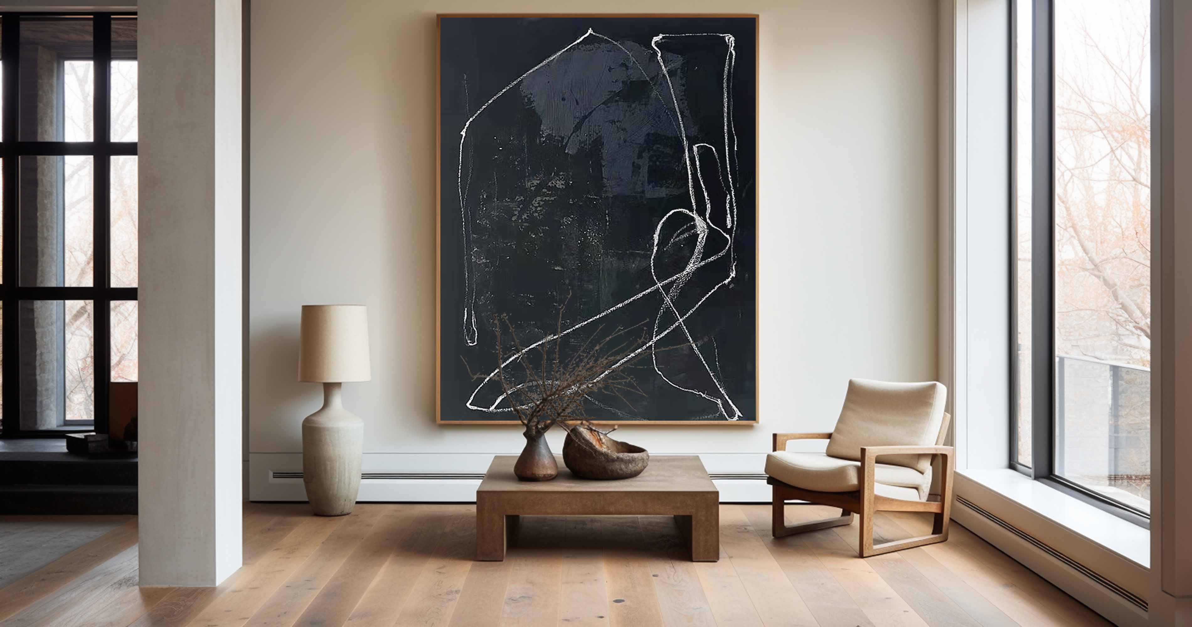 Vertical abstract online painting