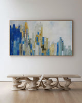 Skyline Art Cityscape Art Large abstract City Painting NYC Skyline Canvas