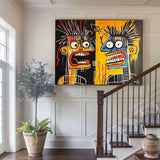 Modern Graffiti Paintings Basquiat Painting Basquiat Canvas Wall Art Handmade Canvas Art For Sale