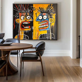 Modern Graffiti Paintings Basquiat Painting Basquiat Canvas Wall Art Handmade Canvas Art For Sale