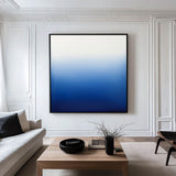 Blue And White Wall Art Blue Textured Acrylic Paintings Large Modern Minimalist Texture Art For Sale