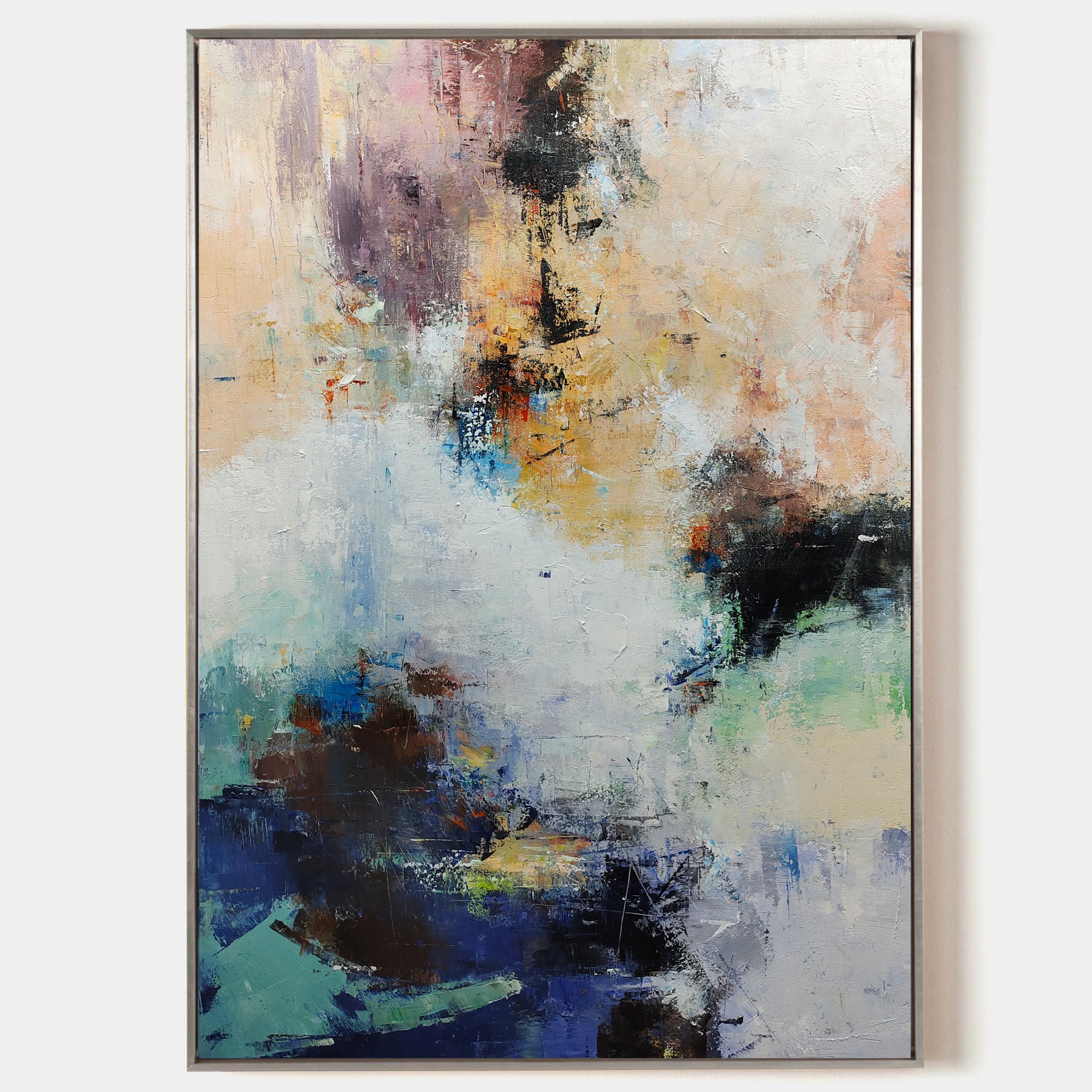 Large Colorful Minimalist Painting Modern Minimalist Abstract Wall Art ...