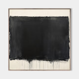 Black And White Texture Paintings Black White Wabi-sabi Painting Textured Artwork For Living Room