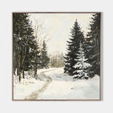 Winter landscape wall art Large texture wall paintings Winter artwork Textured art for sale