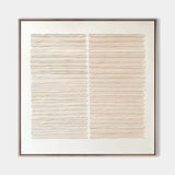 Wabi-sabi Beige Rich Textured Plaster Beige Wall Art Large Minimalist Painting For Livingroom