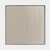 Wabi-sabi Beige Wall Art Beige Textured Painting Large Minimalist Plaster Wall Art For Livingroom