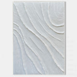 3D White Plaster Wall Art Textured Art White Plaster Wall Art White Abstract Minimalist Painting