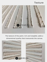 Wabi-sabi Beige Minimalist Art Beige Rich Textured Plaster Wall Art Large Minimalist Painting