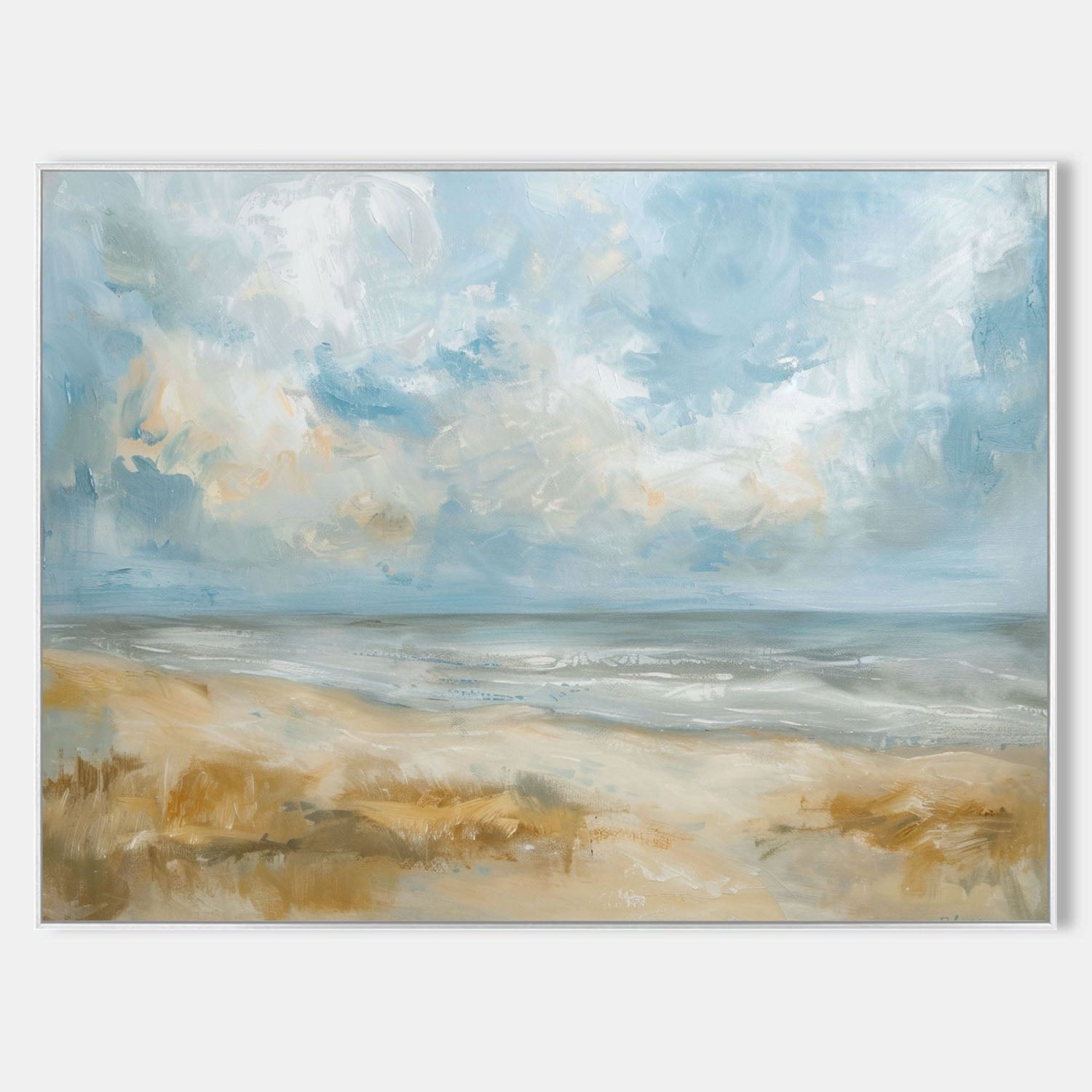 Large Abstract Tropical Beach Oil Paintings Canvas Beautiful Beach Art ...