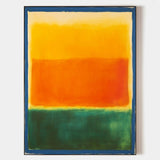 Orange Canvas Wall Art Large Colorful and Vibrant Rothko Art Painting Wall Art For Livingroom