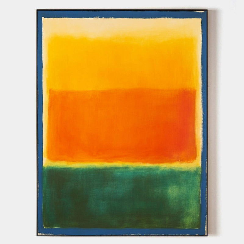 Orange Canvas Wall Art Large Colorful and Vibrant Rothko Art Painting Wall Art For Livingroom