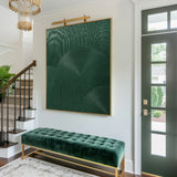 3D Green Minimalist Wall Art Rich Textured Abstract Artwork Acrylic Painting For Living Room