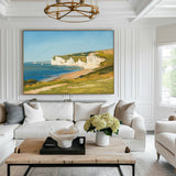 Large White Cliff Landscape Art Oil Painting Classic Art Painting Seaside Art on Canvas