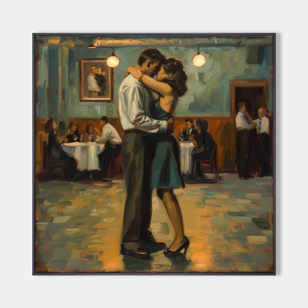 Lovers Embrace Painting Modern Wedding Wall Art, Lovers Art Romantic Lovers Wall Art For Livingroom