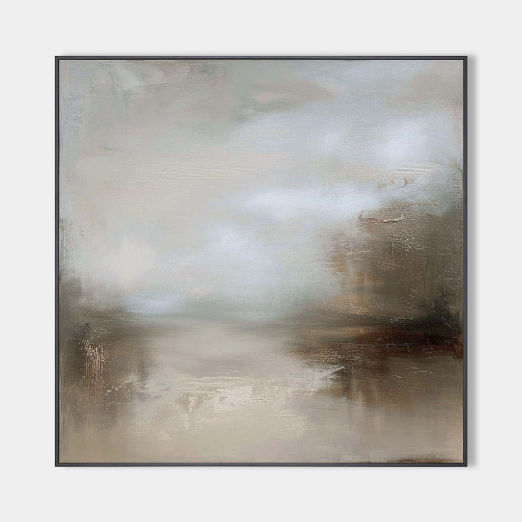 Beige Abstract Painting Landscape Abstract Art On Canvas Modern Earth ...