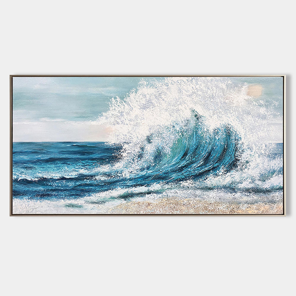 3D Abstract Waves Painting, buy Original Oil Painting, Stormy Ocean painting, Abstract Texture Art, good vibes painting ,Small impasto Seascape,