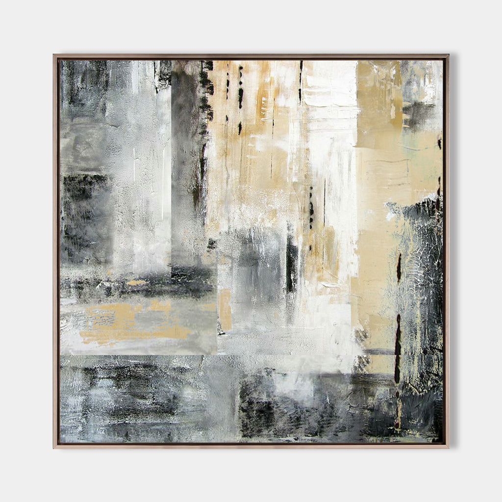 Abstract Acrylic City Skyline Painting Abstract Cityscape Painting York ...