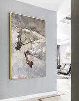 Horse Art Horse Abstract Painting Horse Portrait Painting On Canvas Large Horse Wall Art Equestrian Art