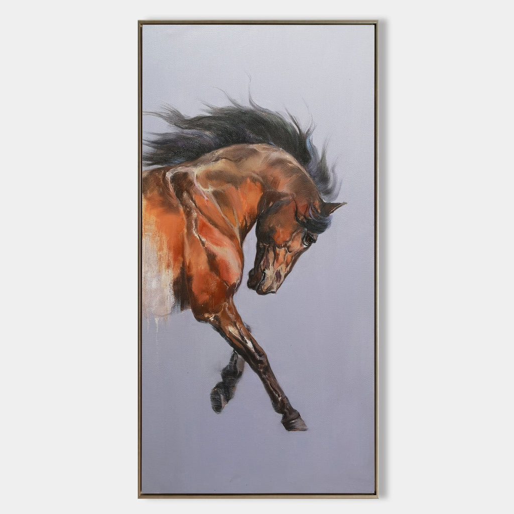 Modern Horse Art Equestrian Painting Contemporary Horse Art Framed ...